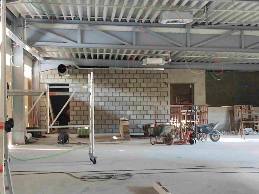 Stille Meeuw 2 april 2025: Metselwerken schieten goed op.