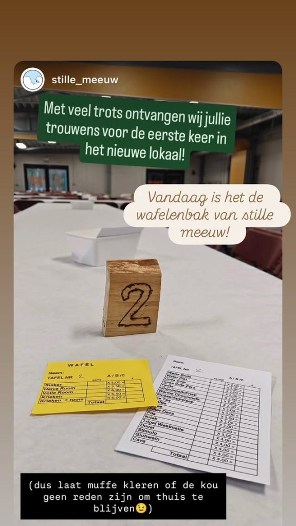 Stille Meeuw 10 en 11 januari 2026: Wafelenbak